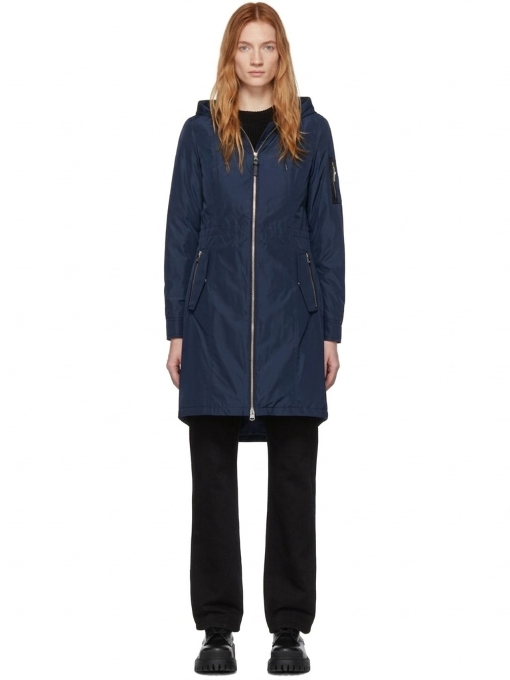 $1100 Mackage Navy Blue Down Casey Coat M
